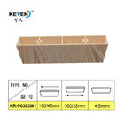 Pieds en plastique de place du Cabinet KR-P0383 pour glissement de couleur en bois naturelle de cadre de sofa l'anti fournisseur