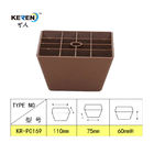 Le montage facile de meubles de KR-P0169BR Brown foncé de jambe de pieds en plastique de Cabinet réduisent le glissement fournisseur