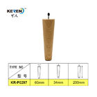 Le diamètre rond résistant des jambes 60mm du sofa KR-P0297W1 facile installent le grain en bois fournisseur