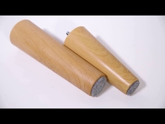 Jambe réglable de sofa de grain en bois résistante aucun bruyant avec le boulon