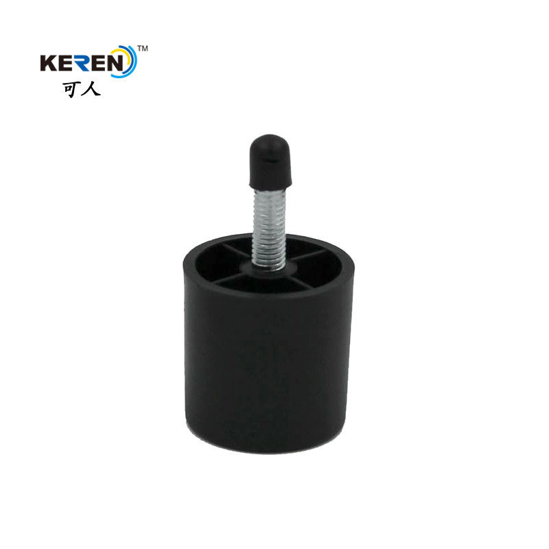 KR-P0123 Pieds de meubles en plastique modernes remplacement, Pieds de canapé réglables noirs 40 mm fournisseur